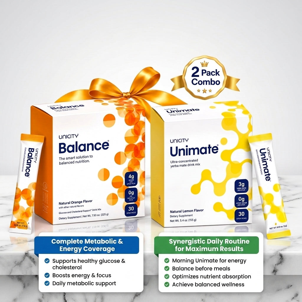 Unicity Balance & Unimate 2-Pack Combo – Ultimate Metabolic & Energy Wellness System
