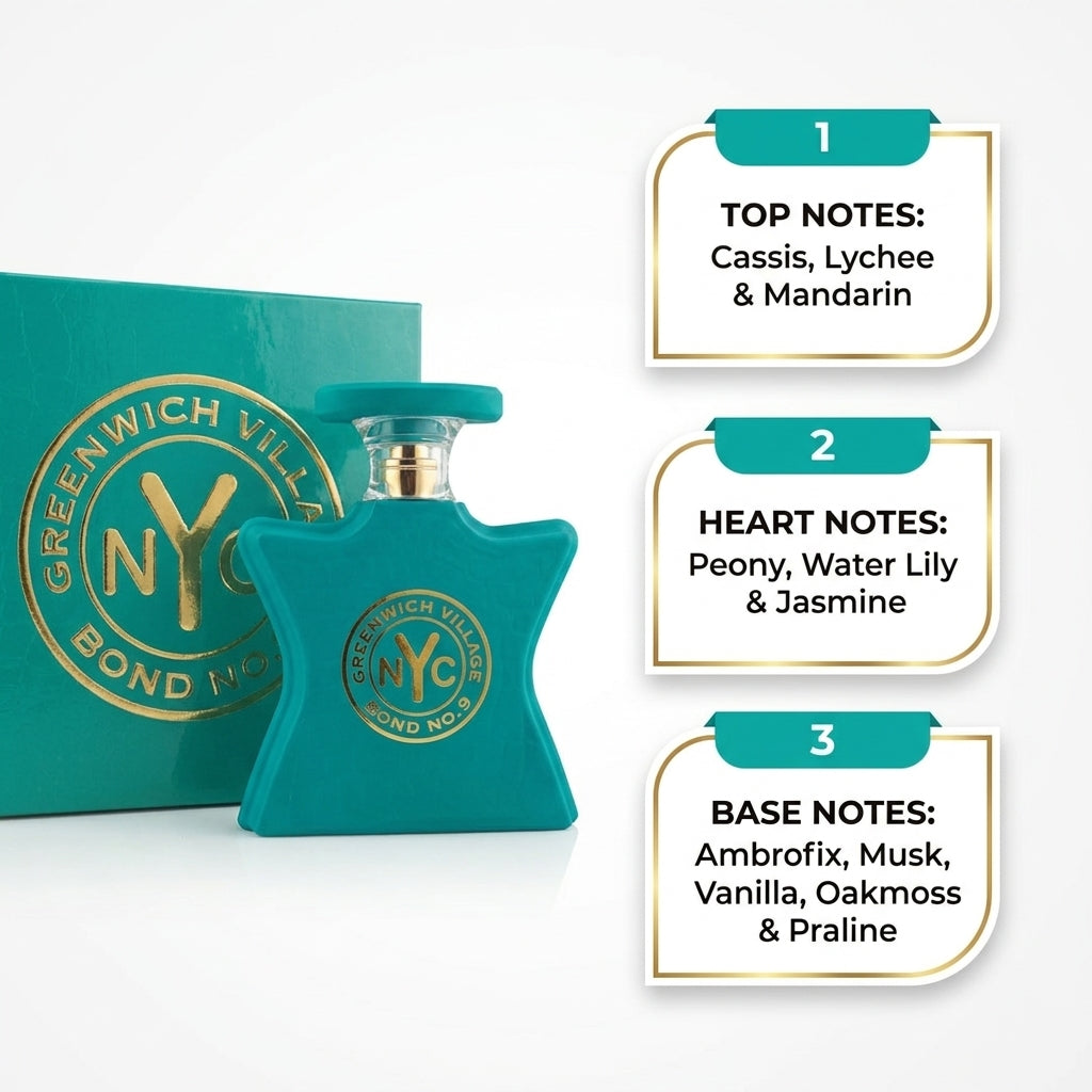 Bond No. 9 Greenwich Village Eau de Parfum – Luxury Star Bottle & Presentation Box