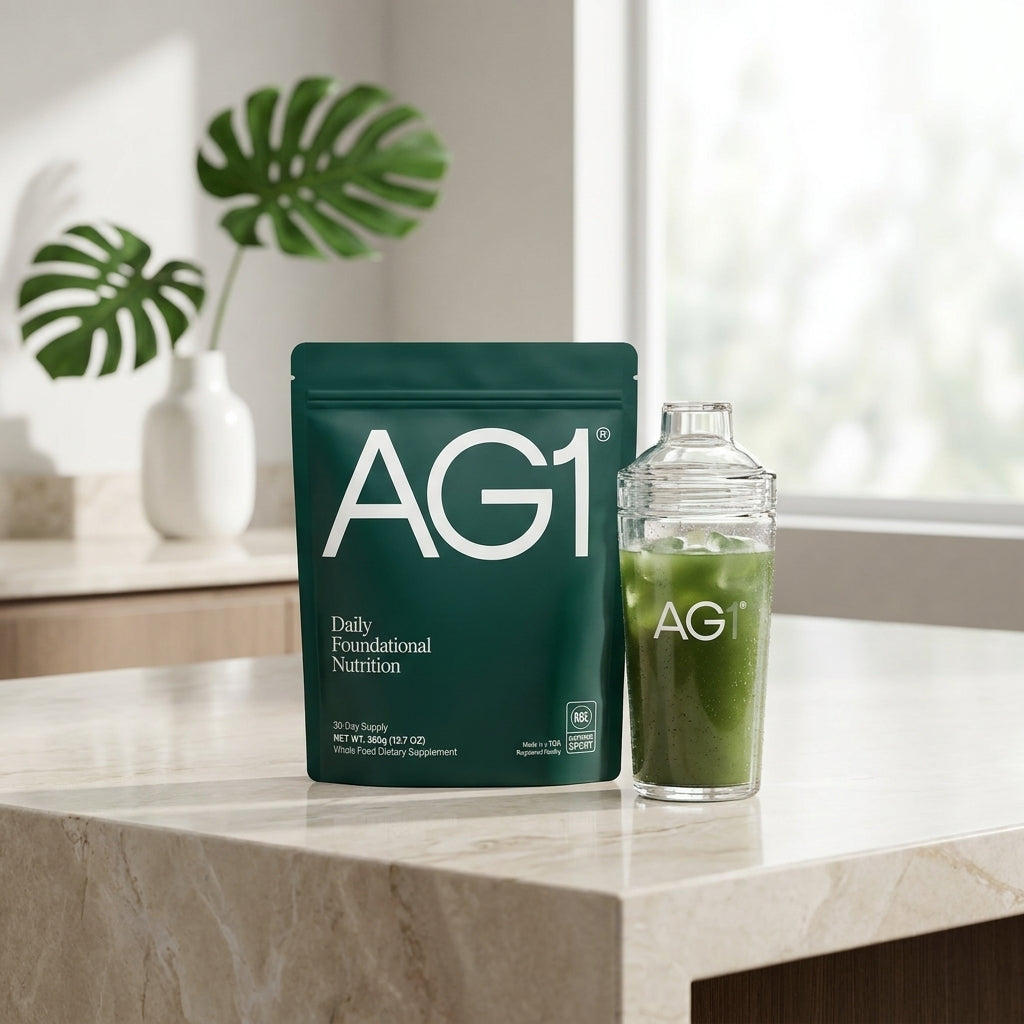 AG1 Daily Foundational Nutrition Whole Food Dietary Supplement – 30-Day Supply (12.7 oz / 360g)