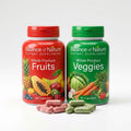 Balance of Nature Fruits & Veggies Dietary Supplement – 90 Capsules Each (Bundle Set)