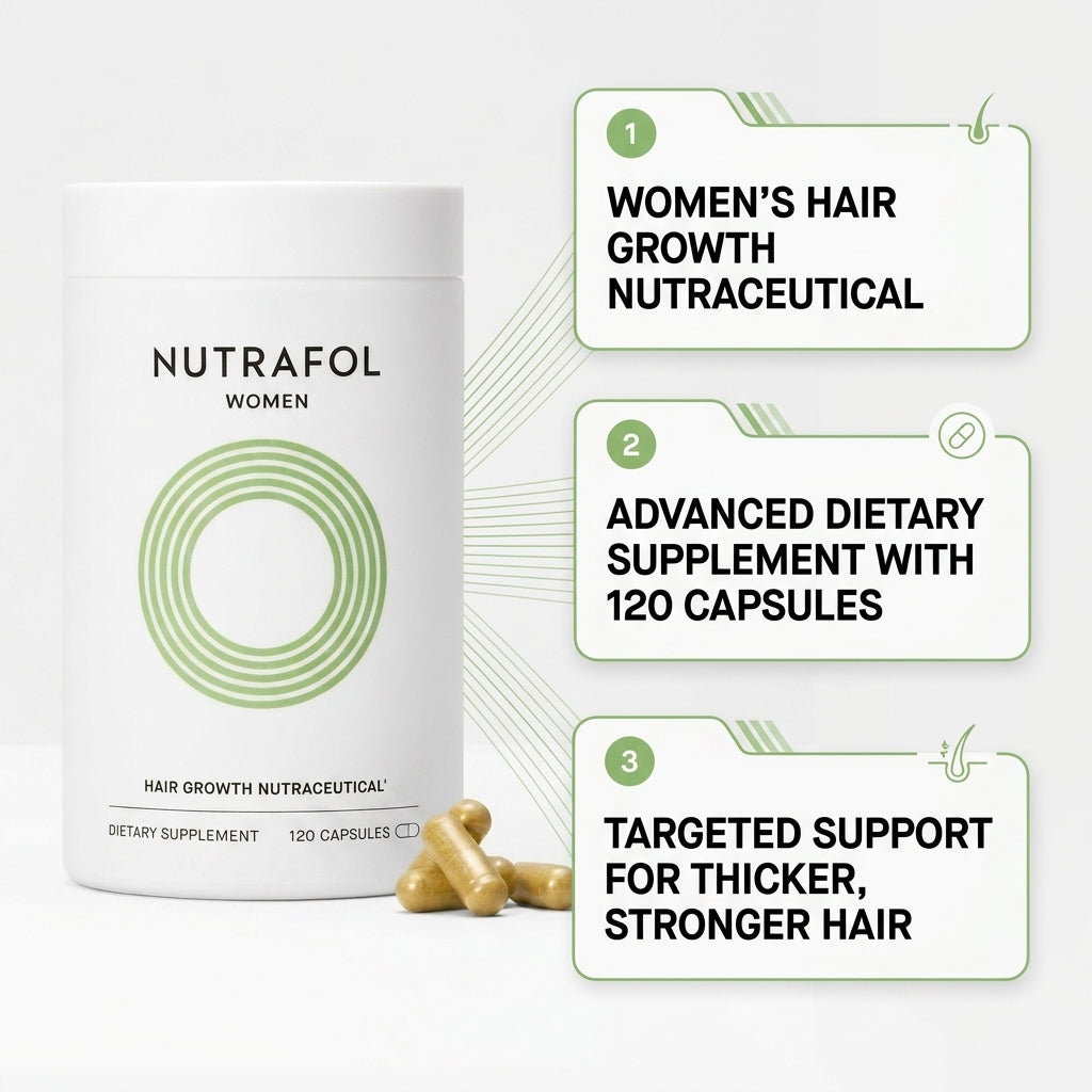 Nutrafol Women Hair Growth Nutraceutical Dietary Supplement – 120 Capsules