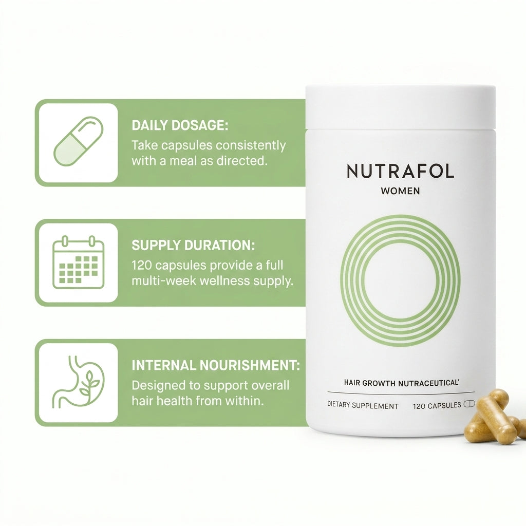 Nutrafol Women Hair Growth Nutraceutical Dietary Supplement – 120 Capsules