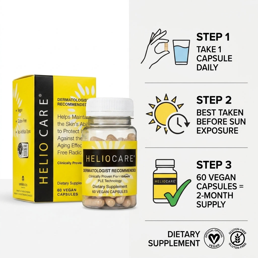Heliocare Advanced Dietary Supplement – 60 Vegan Capsules (Dermatologist Recommended)