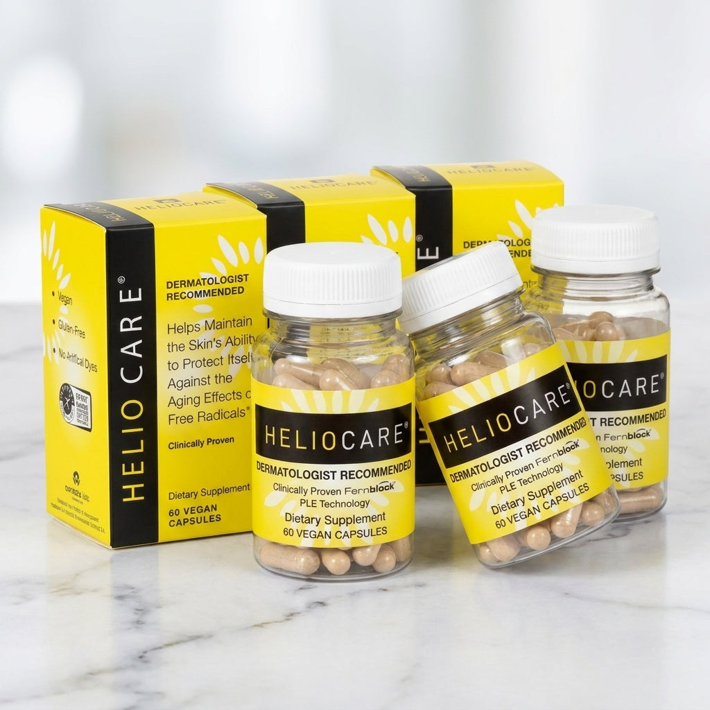 Heliocare Advanced Dietary Supplement – 3-Pack Ultimate Value Bundle (180 Total Vegan Capsules)
