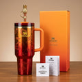 Stanley x Karol G Quencher H2.0 FlowState™ Tumbler – Limited Edition Red/Orange Gradient & Gift Box Set