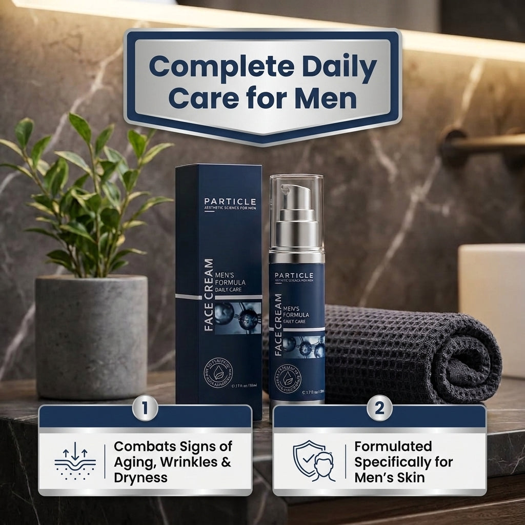 Particle Face Cream for Men – Advanced 7-in-1 Daily Anti-Aging Moisturizer (1.7 fl. oz. / 50ml)