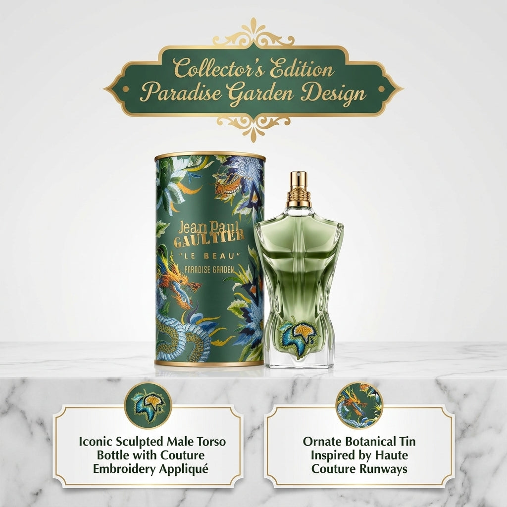 Jean Paul Gaultier "Le Beau" Paradise Garden Eau de Parfum – Collector's Edition Fragrance & Tin