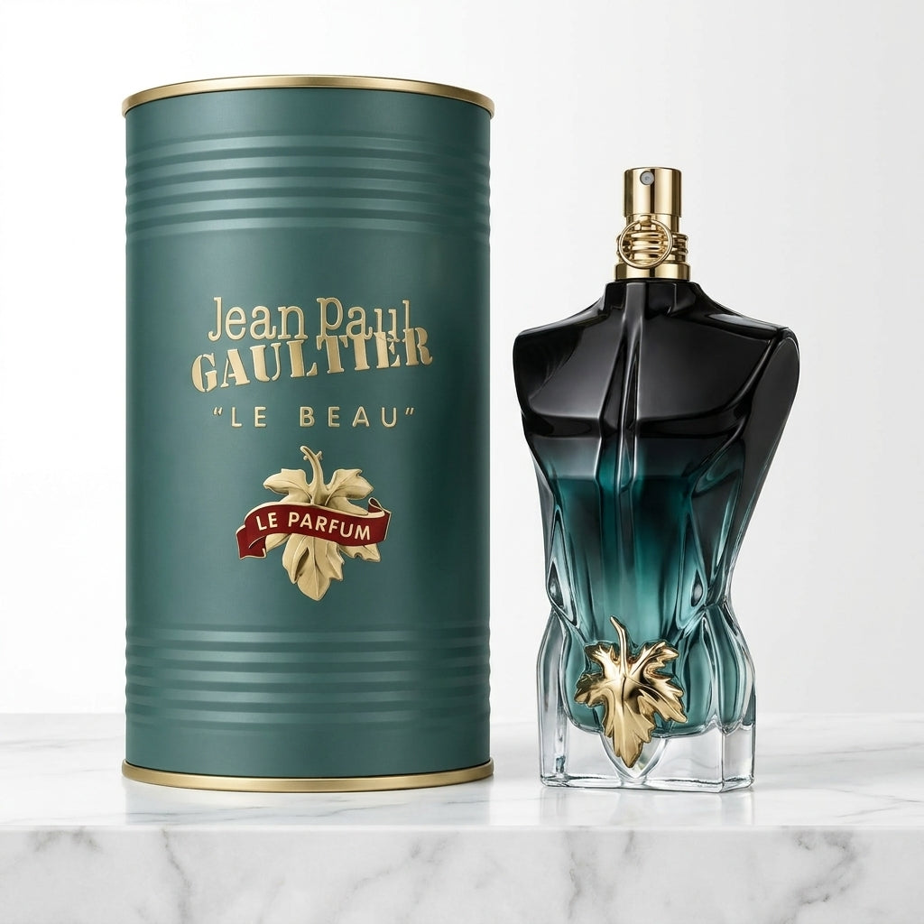 Jean Paul Gaultier "Le Beau" Le Parfum – Intense Amber Woody Collector's Fragrance & Tin