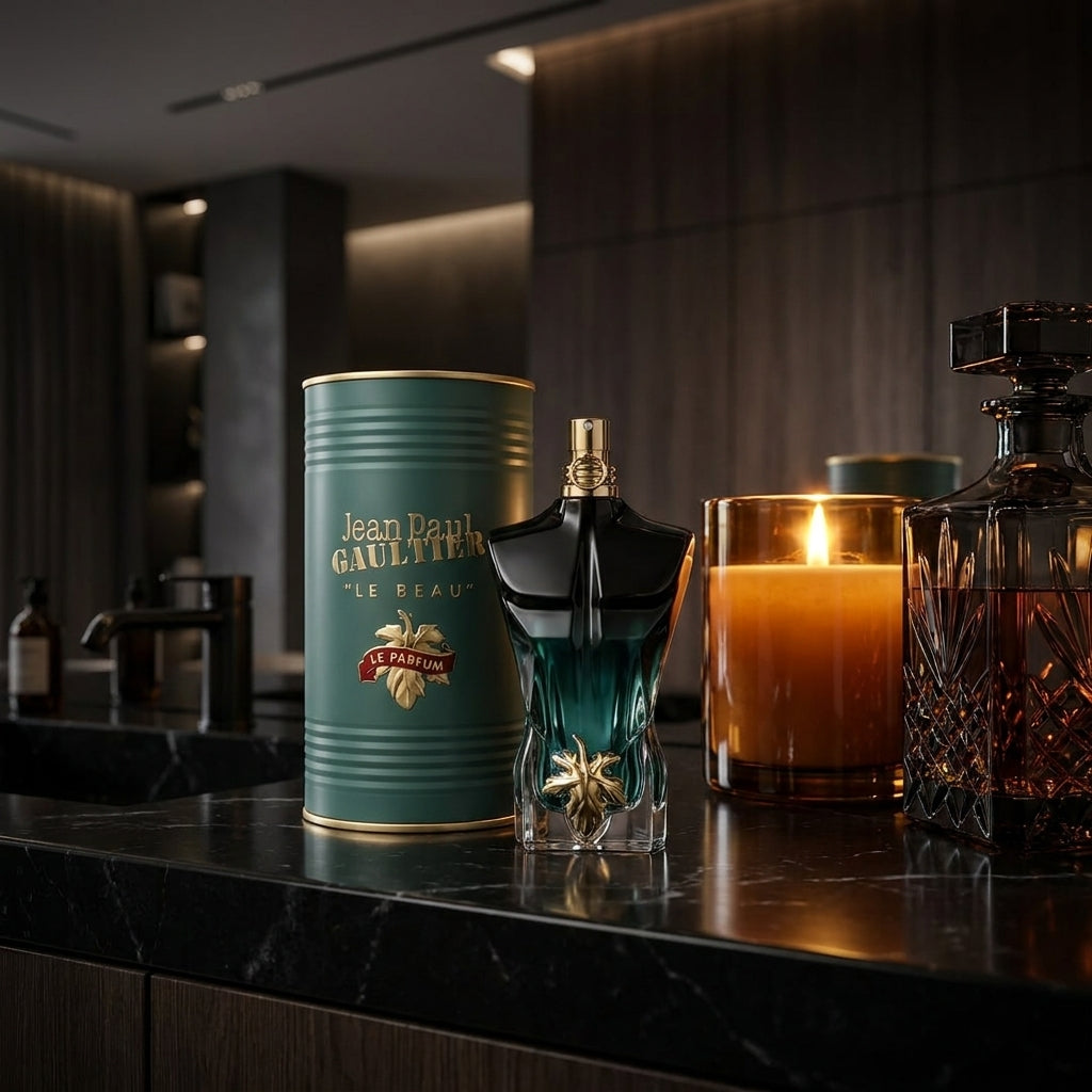 Jean Paul Gaultier "Le Beau" Le Parfum – Intense Amber Woody Collector's Fragrance & Tin