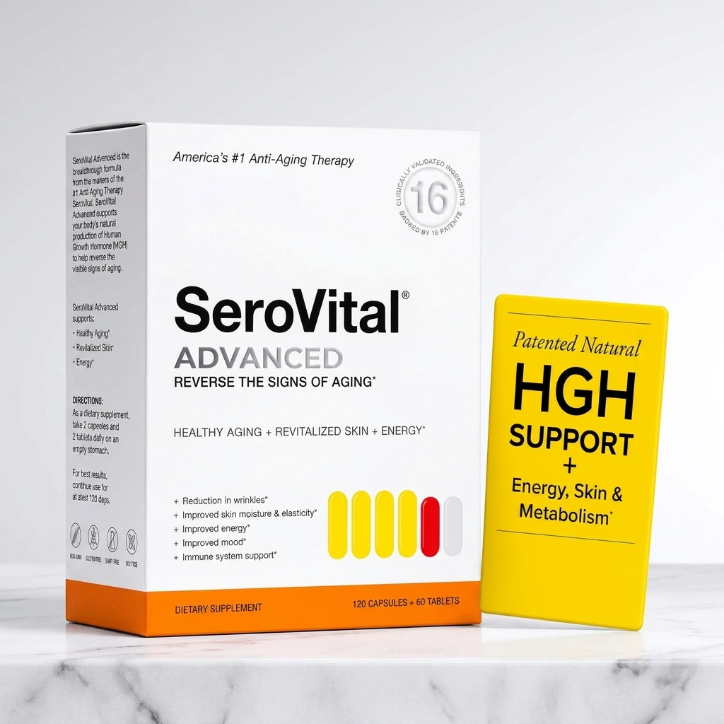 SeroVital Advanced Anti-Aging Therapy – 120 Capsules + 60 Tablets (HGH Support & Energy)