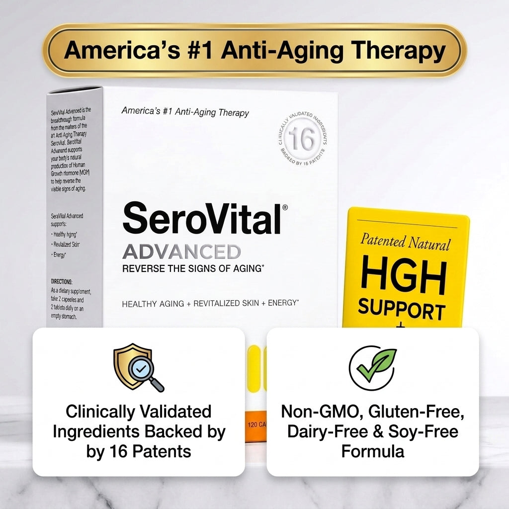 SeroVital Advanced Anti-Aging Therapy – 120 Capsules + 60 Tablets (HGH Support & Energy)